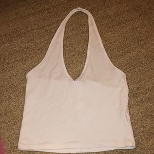 White Halter top